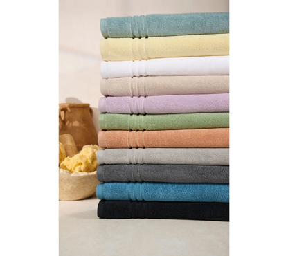 12-Piece 100% Cotton Towel Set Solid & Textured